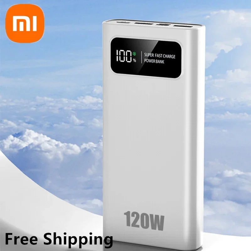 120W Portable Power Bank Fast Charging For iPhone Samsung